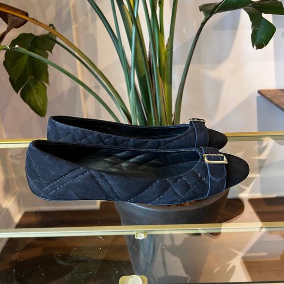 BURBERRY House Check Avonwick Quilted Ballerina Flats SZ 42 - Picture 5 of 10